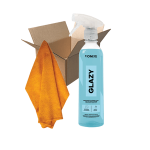 Kit Glazy Limpa Vidros 500ml + Toalha de Microfibra 40x40 - Vonixx