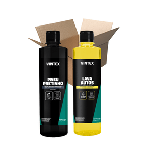 Kit Lava Autos + Pneu Pretinho 500ML Lavagem Automotiva - Vintex