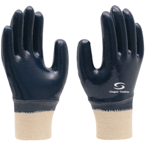 Luva de Malha de Algodão C/ Banho de Latéx Nitrilico Média - Supersafety