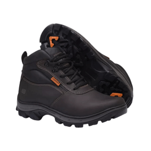 Bota Coturno de Segurança Viper Café Crazy Horse 100% Couro - Gogowear