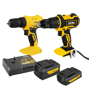 Kit Parafusadeira IPFV 1819I + (2 Ah e 4 Ah) + Carregador Rápido + Parafusadeira IPFV 1851 - Vonder