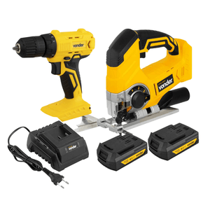 Kit Serra Tico Tico 18v ITTV1824 + 2 Baterias 2 Ah + Carregador + Parafusadeira - Vonder