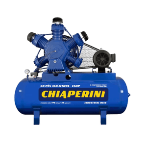 Compressor de Ar 15 Pés 200L Chiaperini BLUE 3HP Bivolt Industrial