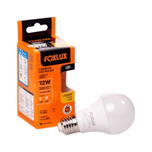 Lâmpada de Led Bulbo 12W 6500K Bivolt Luz Quente - Foxlux