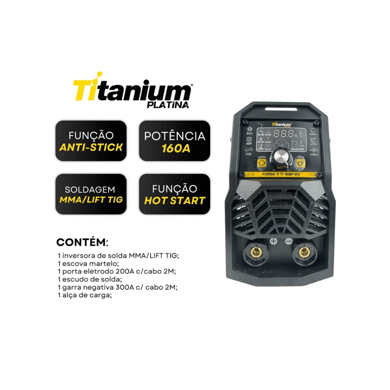 INVERSORA DE SOLDA SYNERGY 5 TI-160P BV - TITANIUM