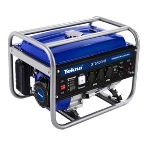 Gerador à Gasolina 6.5HP 3.1KVA 4 Tempos Bivolt GT3500FB - Tekna