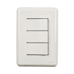Conjunto de Interruptor Triplo Paralelo 4x2 Puma Light 5383P - Perlex